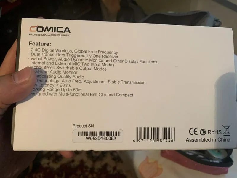 Comica boom x d2 Беспроводная микрофонная система Comica boom x d2 радиосистема — изображение 3