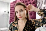 Лунные эмалированные серьги с восьмиконечными звёздами. Серёжки с Месяцем и звёздами от бренда Empire — изображение 2