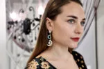 Лунные эмалированные серьги с восьмиконечными звёздами. Серёжки с Месяцем и звёздами от бренда Empire — изображение 5