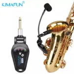 Микрофон для саксофона, инструментальный радио  микрофон Kimafun KM-U308B(A). Радиосистема
