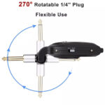 Микрофон для саксофона, инструментальный радио  микрофон Kimafun KM-U308B(A). Радиосистема — изображение 6