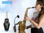 Микрофон для саксофона, инструментальный радио  микрофон Kimafun KM-U308B(A). Радиосистема — изображение 2