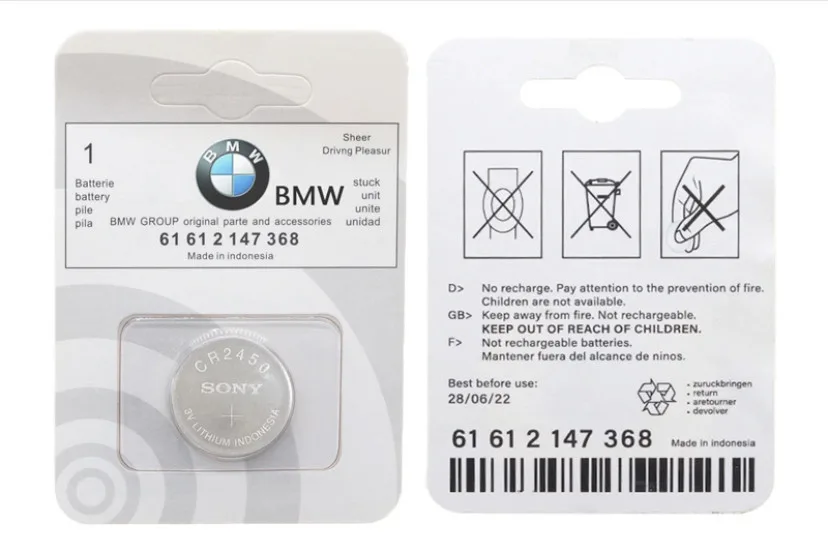Оригинальная батарейка в пульт BMW 2450,2032 . 61612147368 — изображение 6