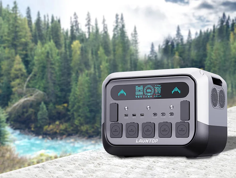Станция резервного питания Launtop Pro 2400w , 2048 Wh. Портативная зарядная станция — изображение 6