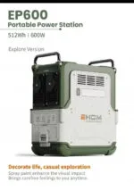 Портативная электростанция EHOM EP600 512Wh LiFePO4 EVE Battery
