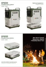 Портативная электростанция EHOM EP600 512Wh LiFePO4 EVE Battery — изображение 7