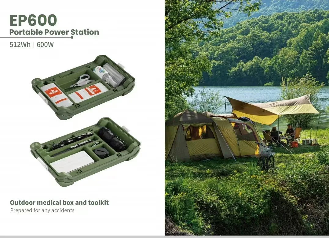 Портативная электростанция EHOM EP600 512Wh LiFePO4 EVE Battery — изображение 8