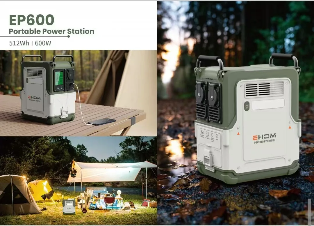 Зарядное устройство , электростанция EHOM EP600 512Wh LiFePO4 EVE Battery — изображение 6