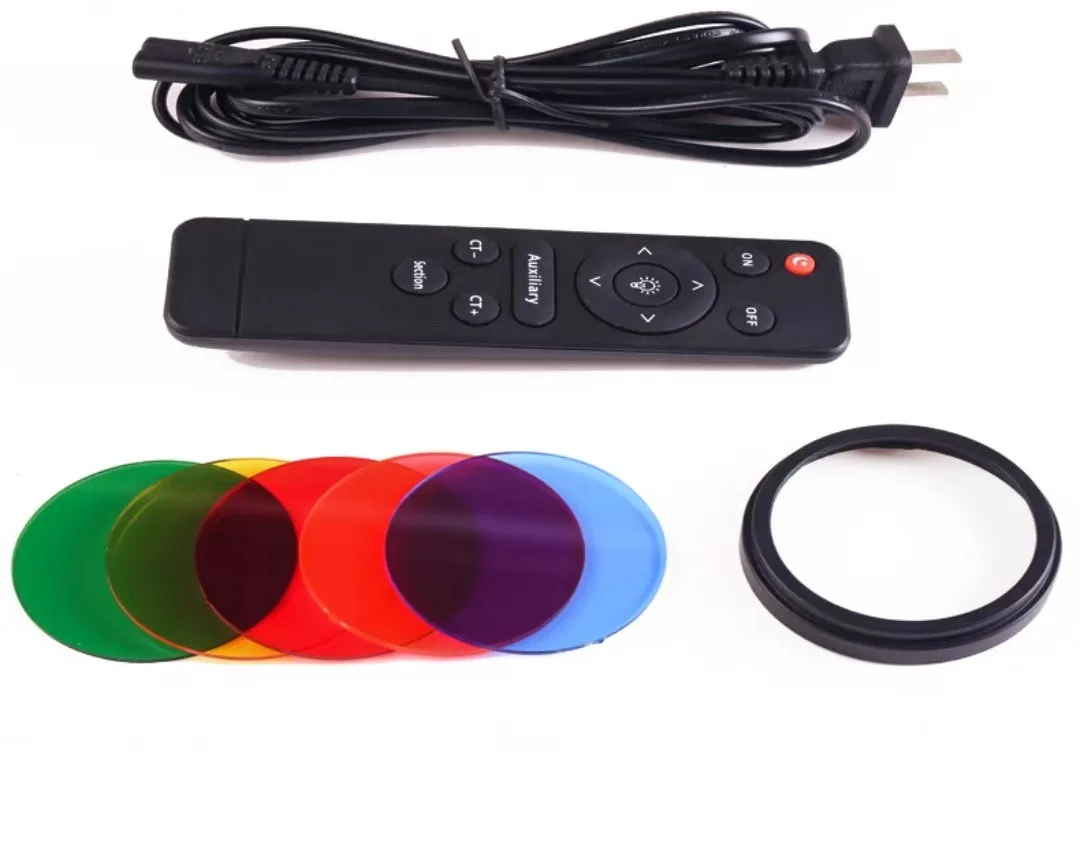 Прожектор 100 Вт светодиодный YM-80 RGB дистанционным управлением 100w 3200-6500k, пять цветов — изображение 6
