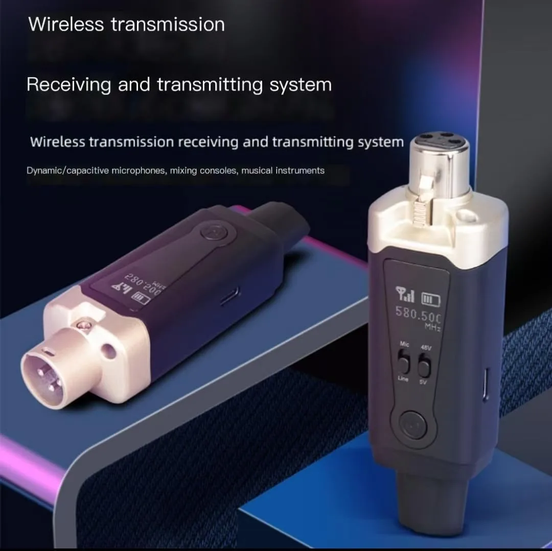 Беспроводная микрофонная система UHF TC2, адаптер XLR, 16 каналов,питание 48 В — изображение 3