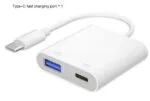 Адаптер USB-C OTG, 2-в-1 Type-C на USB 3.0 с зарядкой PD, совместим с Android, iPhone . — изображение 7