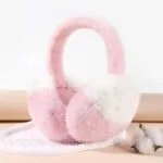 Тёплые плюшевые наушники с имитацией норки/расцветки на любой вкус – идеальный зимний аксессуар.TOP 2025 Коричневий з білим — изображение 2