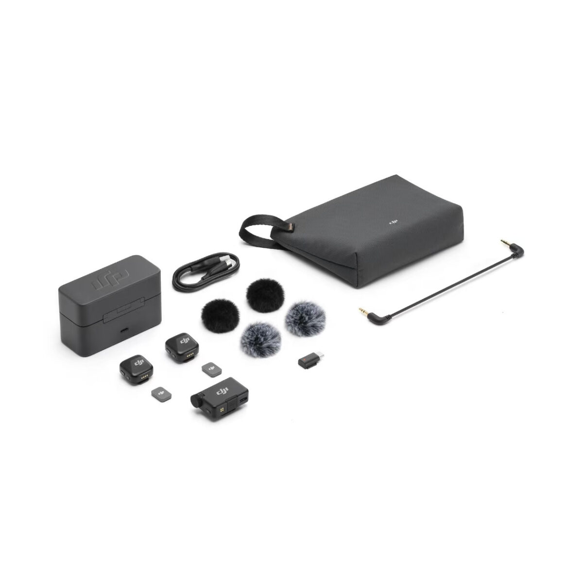 DJI Mic Mini — беспроводной микрофон (до 400 м), комплект 2 TX + 1 RX + зарядный кейс + чехол — изображение 3