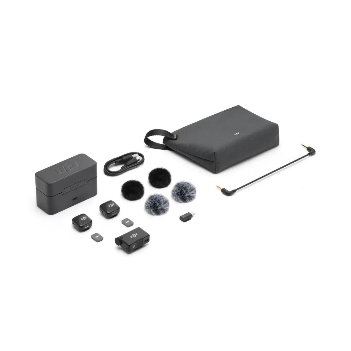 DJI Mic Mini — беспроводной микрофон (до 400 м), комплект 2 TX + 1 RX + зарядный кейс + чехол — изображение 3