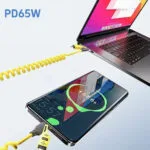 Универсальный кабель 65W+PD   TYPE-C. Lighting , USB/  4-in-1 с поддержкой CarPlay/CarLife — изображение 13