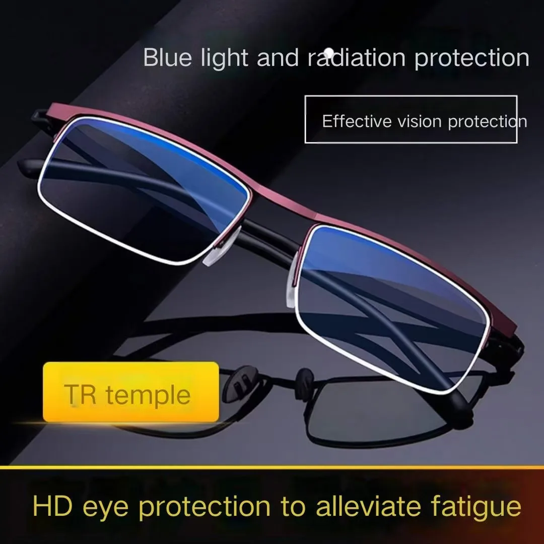 КОМПЬЮТЕРНЫЕ ОЧКИ TR-90 VisionPro Shield /антиблик, 5H защита от царапин, фильтр синего света Темно-бордовий — изображение 3