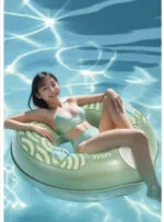 Надувной круг с  встроенным насосом и ручками AirFloat Pro 90kg — изображение 4