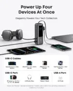 Павербанк Anker Zolo  Laptop 25,000 мАч, 165W (со встроенными и выдвижными кабелями) 4 port — изображение 2
