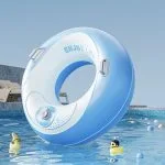 Надувной круг с  встроенным насосом и ручками AirFloat Pro Блакитний «Чиста вода»70 Діти -40 кг