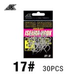 Сверхпрочные крючки ISEAMA HOOK EXTRA STRONG , размеры 17# 18# 19# — изображение 4