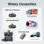 Maono Wave T5 — беспроводной микрофон с двумя передатчиками (Type-C) IPHONE/ANDROID — изображение 3