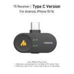 Maono Wave T5 — беспроводной микрофон с двумя передатчиками (Type-C) IPHONE/ANDROID — изображение 10
