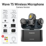 Maono Wave T5 — беспроводной микрофон с двумя передатчиками (Type-C) IPHONE/ANDROID For Camera jack