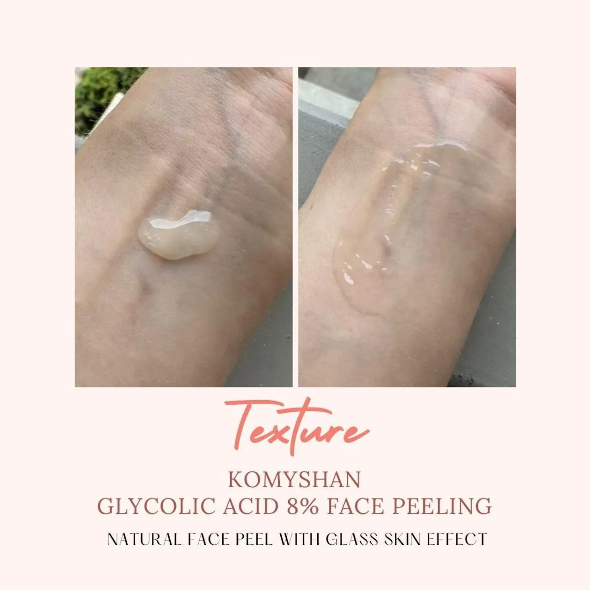Komyshan HANDMADE Glycolic Peeling 8% — натуральный пилинг для лица с эффектом Glass Skin. — изображение 4