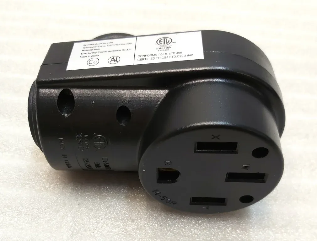 Розетка высоковольтная 14-50R 50A-125/250V 6250W/12500W. 60Hz для смарт адаптера Tesla all models 14-50R ED-508R/14-50P ED -507P 14-50R ED-508R — изображение 5
