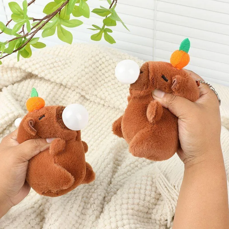 Мягкая игрушка Капибара — брелок 10- 12 см разные — изображение 9