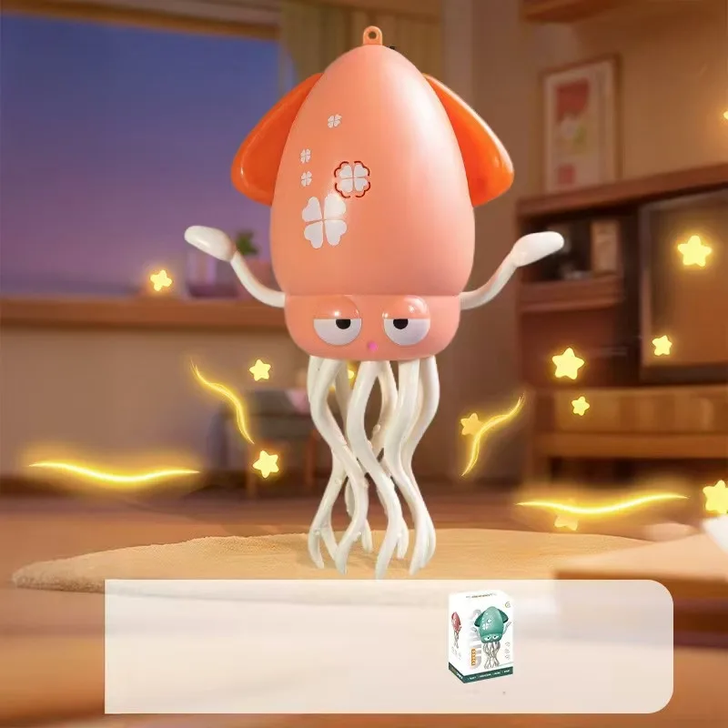 SQUID DANCE — Танцующий и ездящий осьминог, 20 см, музыкальная игрушка с подсветкой Рожевий — изображение 3