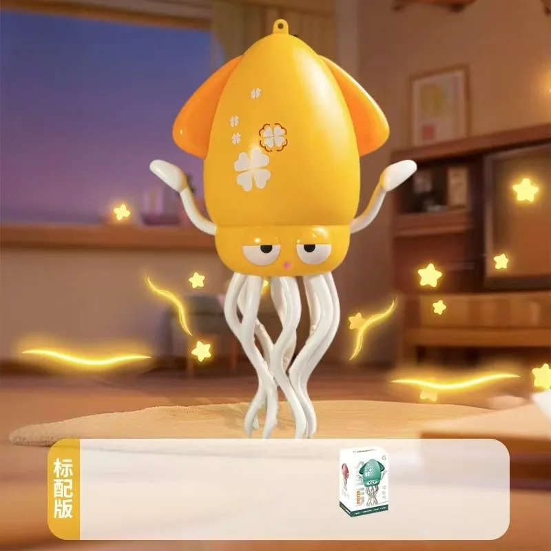 SQUID DANCE — Танцующий и ездящий осьминог, 20 см, музыкальная игрушка с подсветкой жовтий — изображение 4