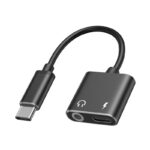 Переходник Type-C PD+ Music 3.5 jack / type- c charge , гарнитура. IOS - Android чёрный