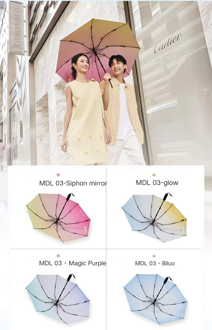 Magic Electric Umbrella 104-115 см | Автоматический зонт с электроприводом UPF50+/pink — изображение 9