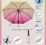 Magic Electric Umbrella 104-115 см | Автоматический зонт с электроприводом UPF50+/pink — изображение 4
