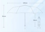 Magic Electric Umbrella 104-115 см | Автоматический зонт с электроприводом UPF50+/pink — изображение 10