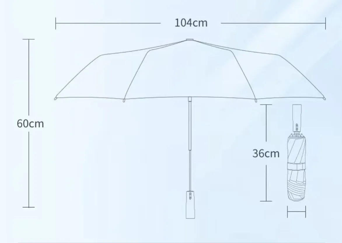 Magic Electric Umbrella 104-115 см | Автоматический зонт с электроприводом UPF50+/pink — изображение 10