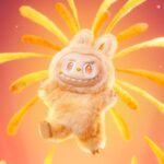 Мягкая игрушка-брелок / сюрприз бокс для детей лабуба / Labubu 17 см  THE MONSTERS Pop Mart / Big into Energy — изображение 5