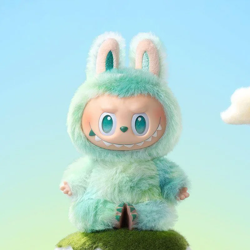 Мягкая игрушка-брелок / сюрприз бокс для детей лабуба / Labubu 17 см  THE MONSTERS Pop Mart / Big into Energy — изображение 7