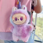 Мягкая игрушка-брелок / сюрприз бокс для детей лабуба / Labubu 17 см  THE MONSTERS Pop Mart / Big into Energy — изображение 3