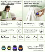 Remax RB-M3 - Магнитная колонка с подсветкой 3 в 1 с RGB подсветкой — изображение 6