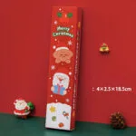 Новогодний набор  гелевых ручек Merry Christmas 2 шт + 2 стержня + стикеры Красная упаковка