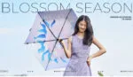 Magic Electric Umbrella 108 см | Автоматический зонт с электроприводом UPF50+ Фиолетовый цветочный 104