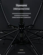 Magic Electric Umbrella 108 см | Автоматический зонт с электроприводом UPF50+ Чёрный люкс 115 — изображение 7