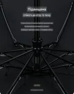 Magic Electric Umbrella 108 см | Автоматический зонт с электроприводом UPF50+ Чёрный люкс 115 — изображение 7