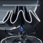 Magic Electric Umbrella 108 см | Автоматический зонт с электроприводом UPF50+ Чёрный люкс 115 — изображение 4