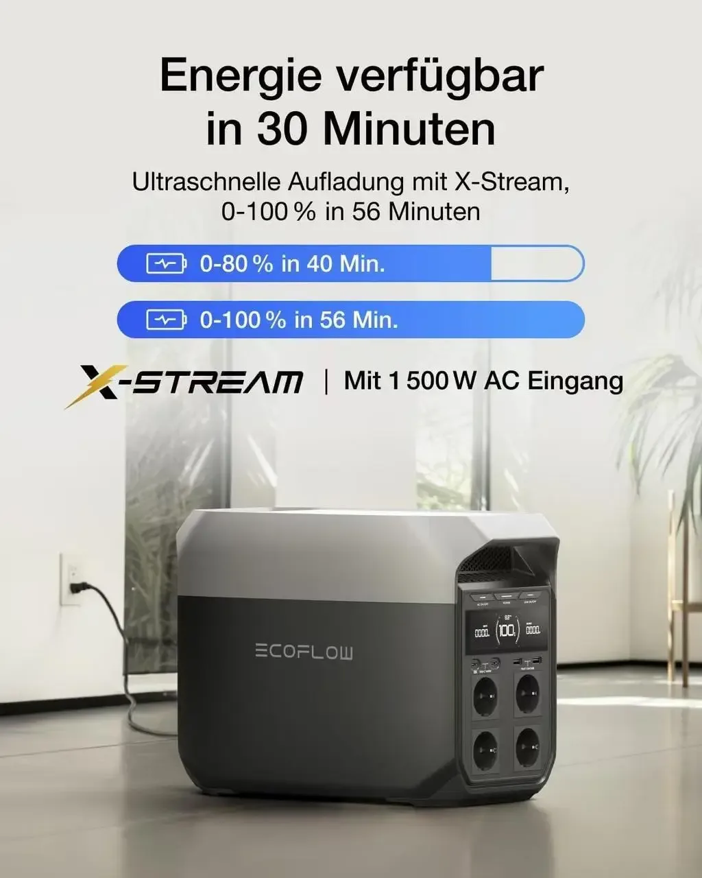 Зарядная станция EcoFlow Delta 2-3  , 1800 W 1024 Вт/час, Предоплата,оригинал CN+ 4 переходника. — изображение 9