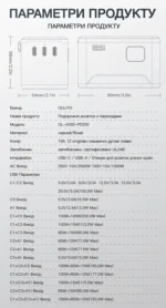 200W GaN Сверхмощный Travel Charger с цифровым TFT-дисплеем, кулером, 3×USB-C + USB-A и сменными вилками — изображение 5