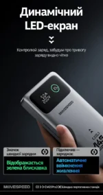 Power Bank MOVESPEED M25Pro 145W 25000mAh UFCS  (Space Silver) — изображение 8
