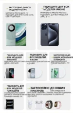 TOBRBE 80W GaN Зарядное устройство с выдвижным кабелем 80 см, 3 порта A+2C, быстрая зарядка для ноутбука и смартфона — изображение 5